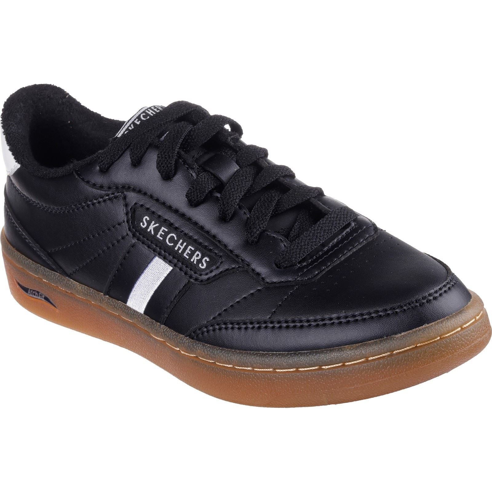 Skechers Arch Fit Classic Baskets Noires Pour Femmes En Matière Synthétique