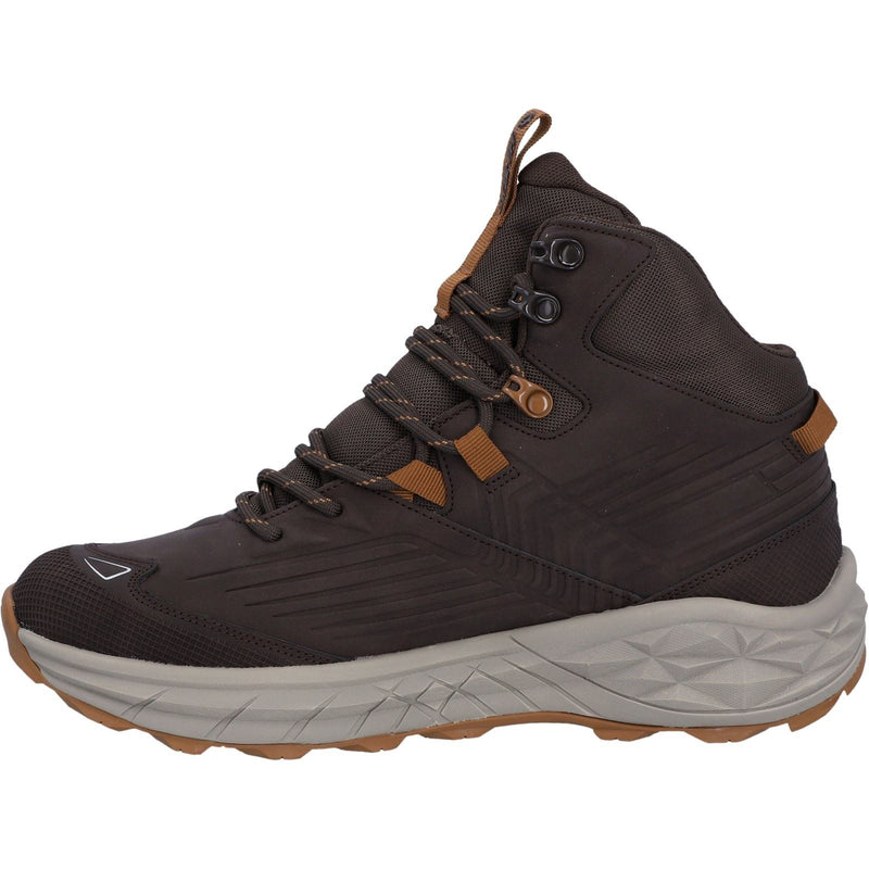 Hi-Tec Fuse Trek Mid Bottes De Randonnée En Polyester Pour Hommes En Acier/anthracite/marigold Vif