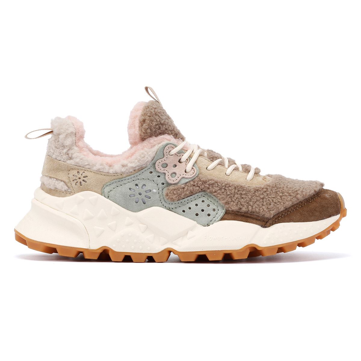 Flower Mountain Kotetsu Teddy Baskets Beige Pour Femmes En Mélange De Laine