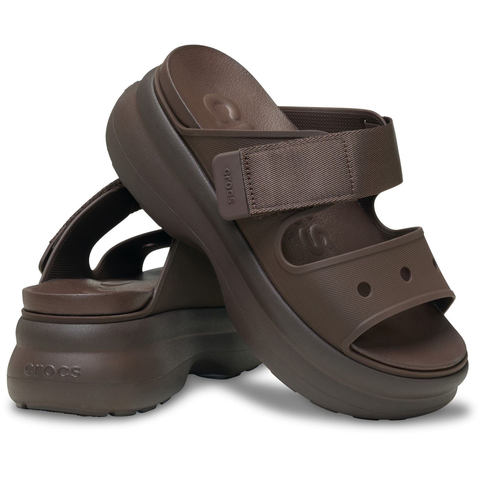Crocs Soho Two Strap Sandales En Café Eva Pour Femmes