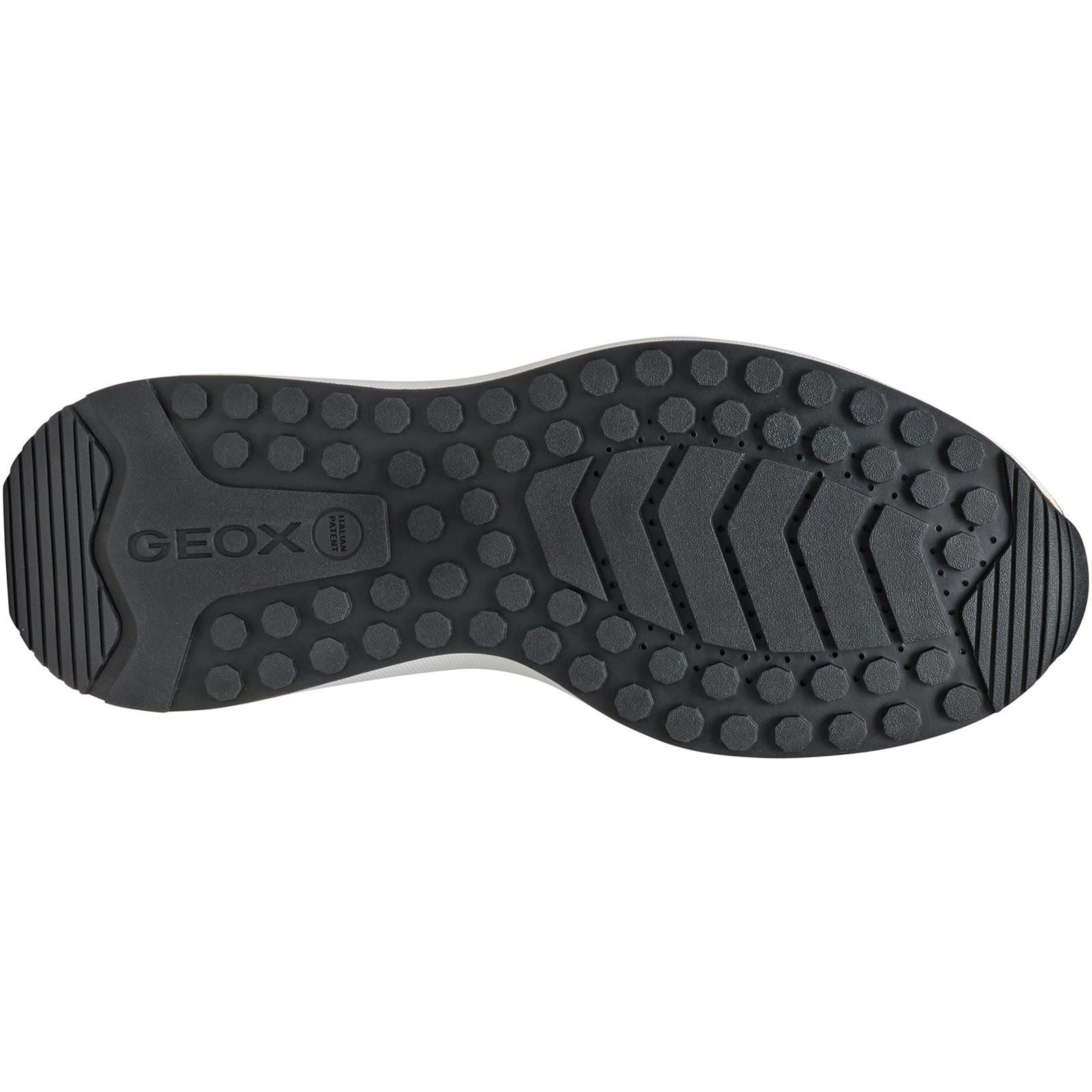Geox U VOLPIANO Chaussures De Sport Pour Homme En Cuir Bleu Marine