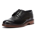 Ben Sherman Archie Brogue Chaussures En Cuir Noir À Lacets Pour Hommes