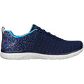 Skechers Virtue Sneakers Textile Pour Femmes En Bleu Marine/Bleu