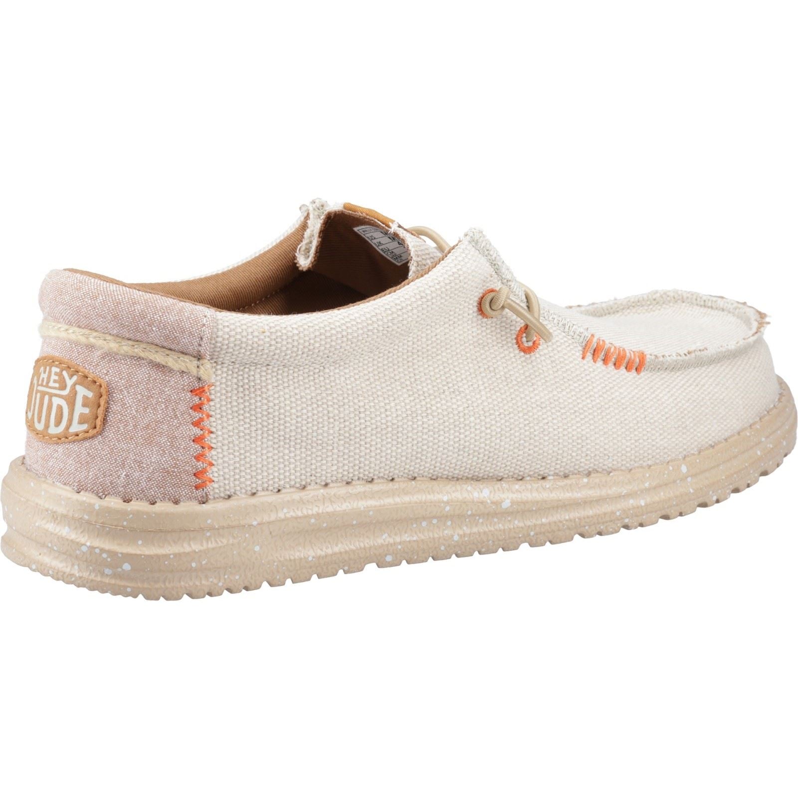 HEYDUDE Wally Coastline Chaussures Bateau En Tissu Argent Pour Hommes