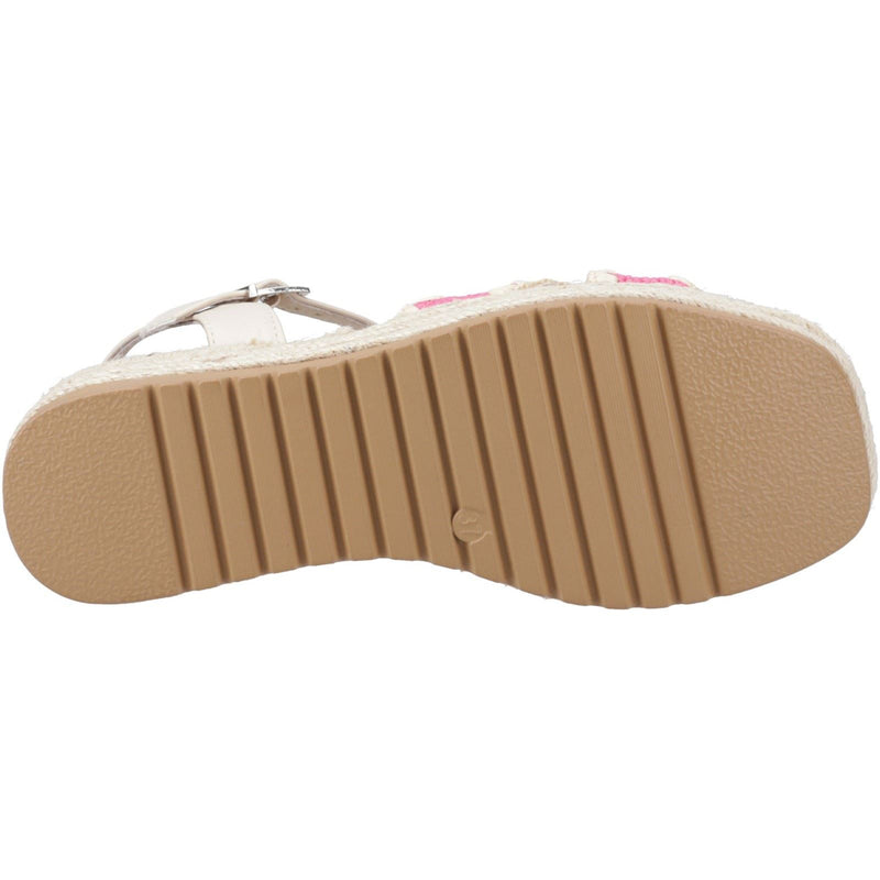 Hush Puppies Jemma Espadrille Sandales Pour Femmes En Polyuréthane Fuchsia