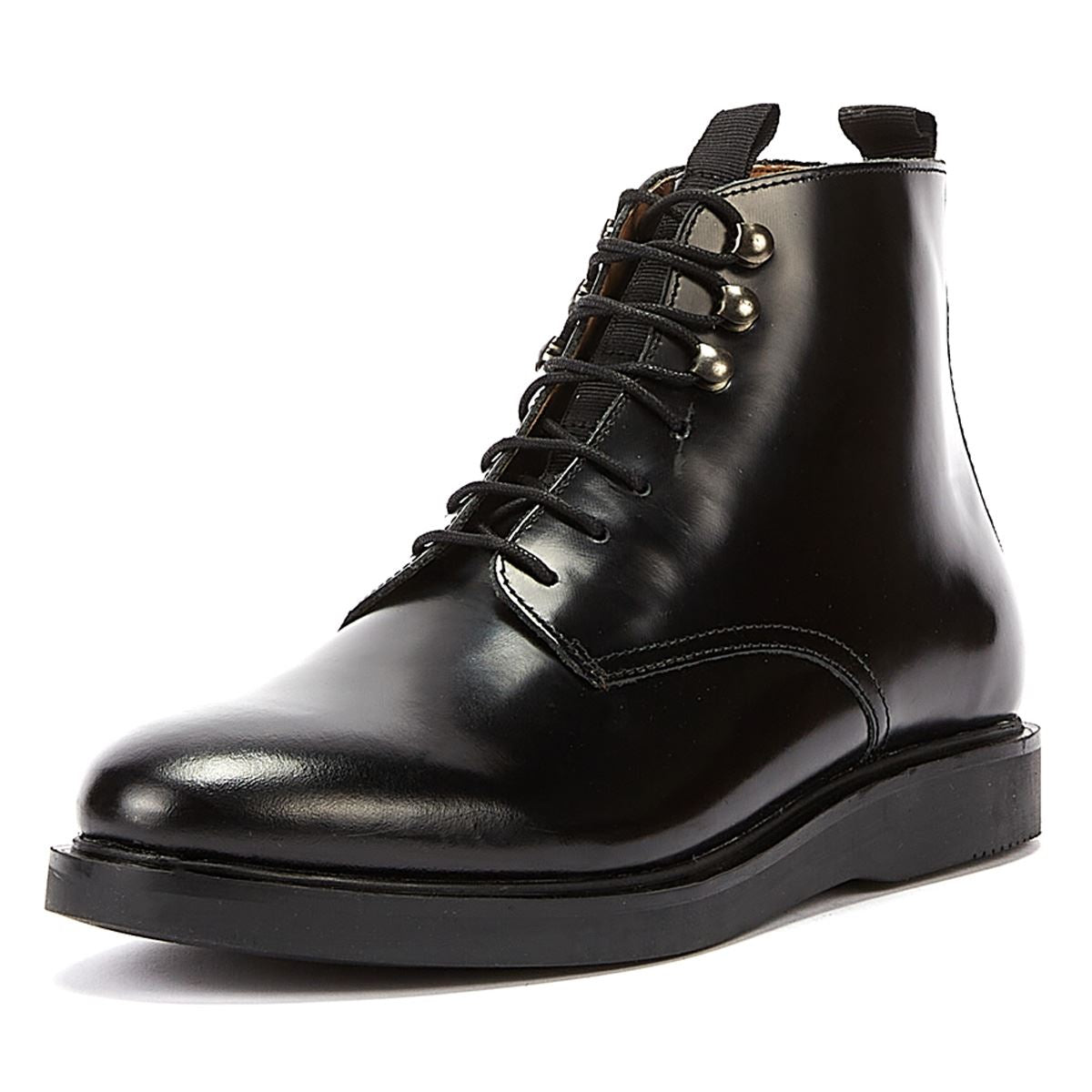 H By Hudson Battle Hi Shine Men's Black Boot