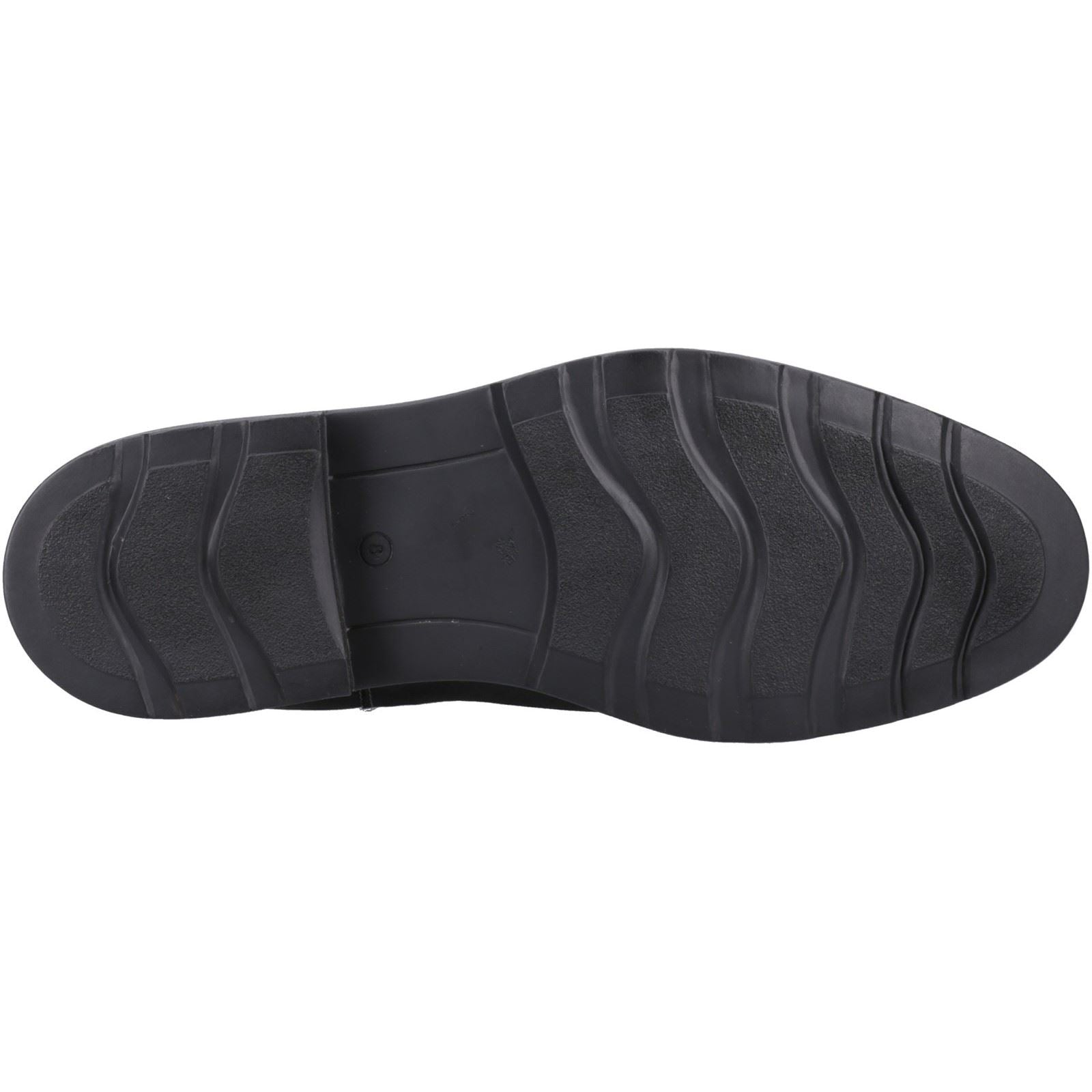 Hush Puppies Preston Chelsea Bottes Noires En Cuir Pour Hommes