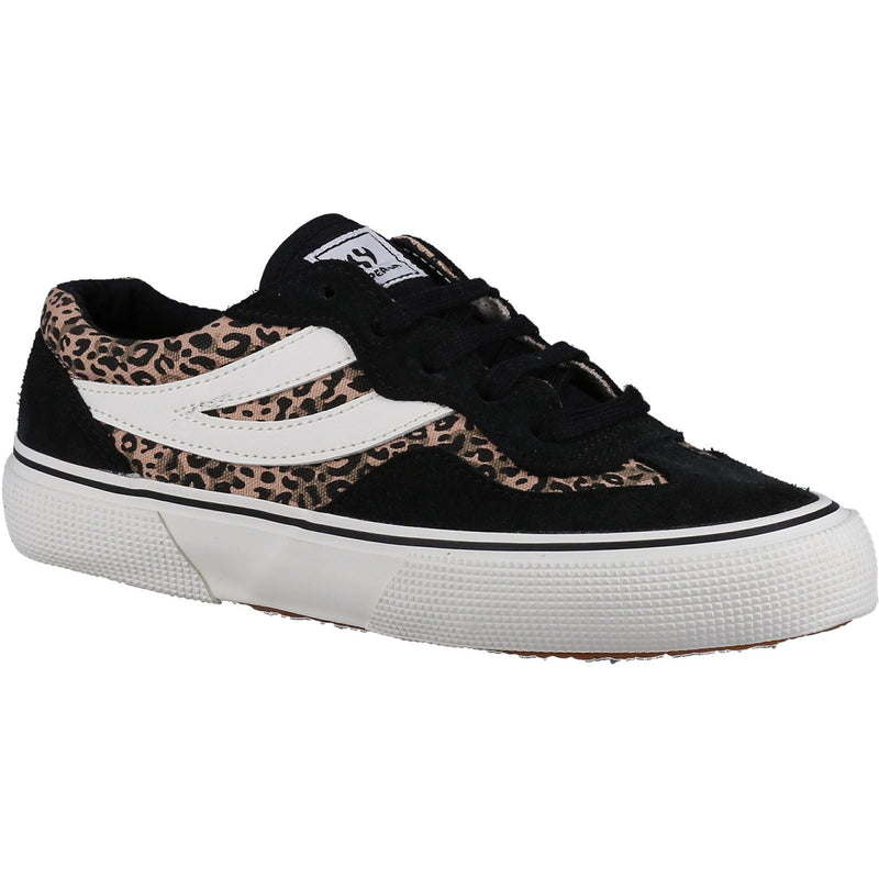 Superga 2941 Revolley Baskets Léopard Noir/Micro Pour Femme