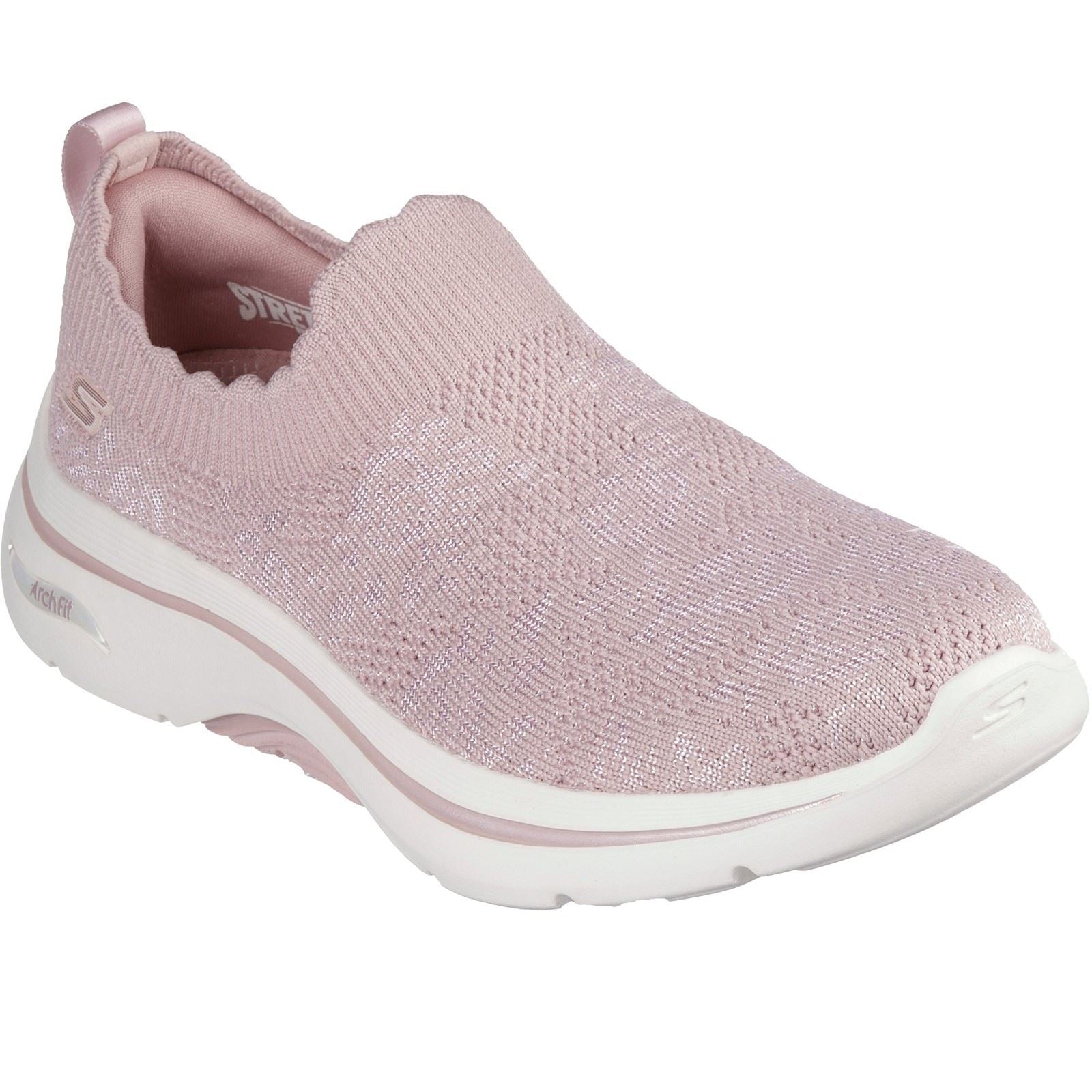 Skechers GO WALK Arch Fit 2.0 Rosa Linda Chaussures De Sport Mauves Pour Femmes