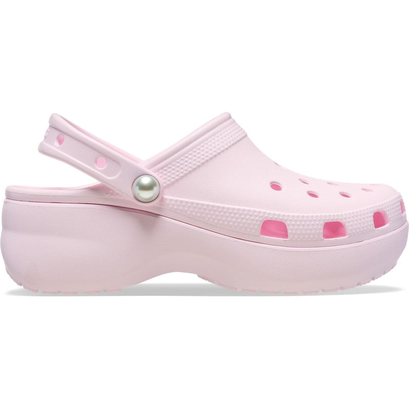 Crocs Classic Platform Sabots Roses En Thermoplastique Pour Femmes