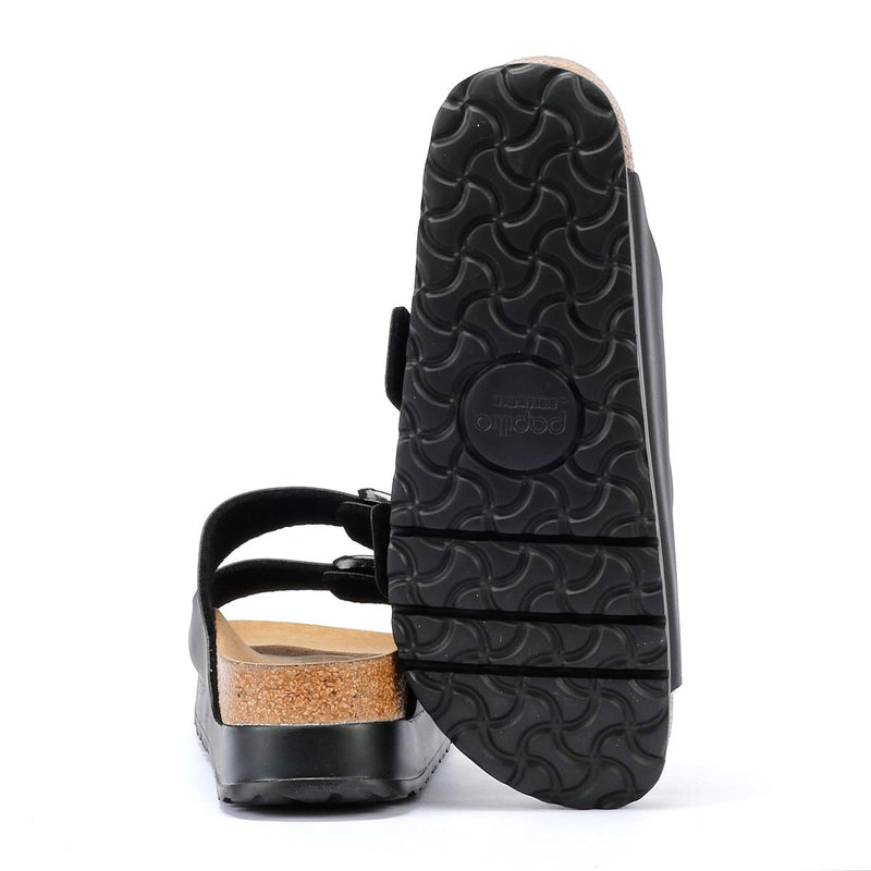 Birkenstock Arizona Flex Platform Sandales Noires Pour Femmes