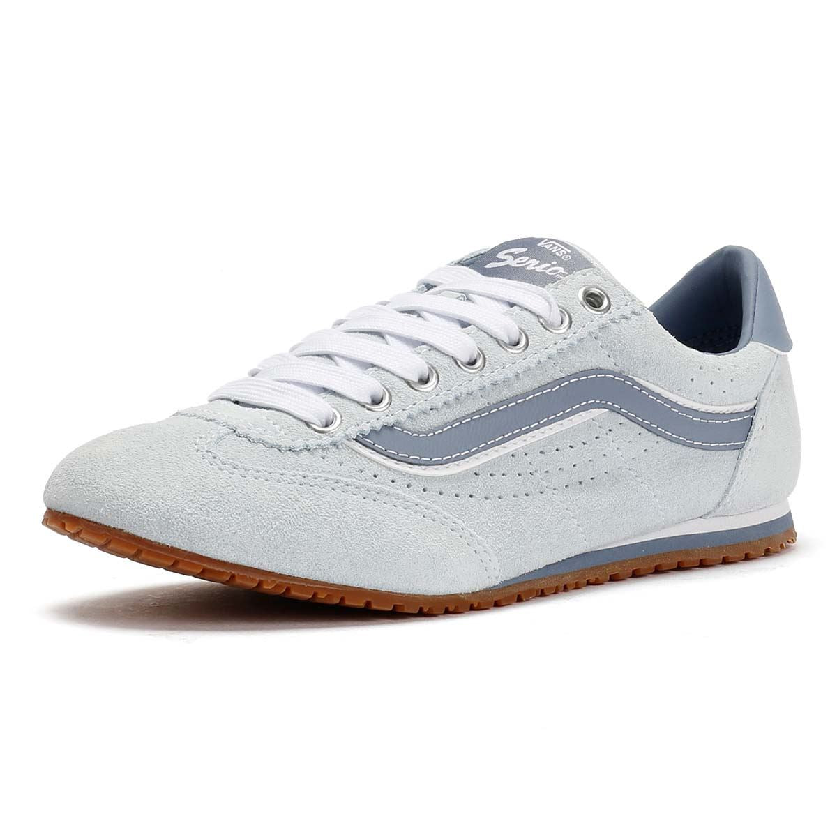 Vans Super Lowpro Baskets Bleues Pour Femmes Suède