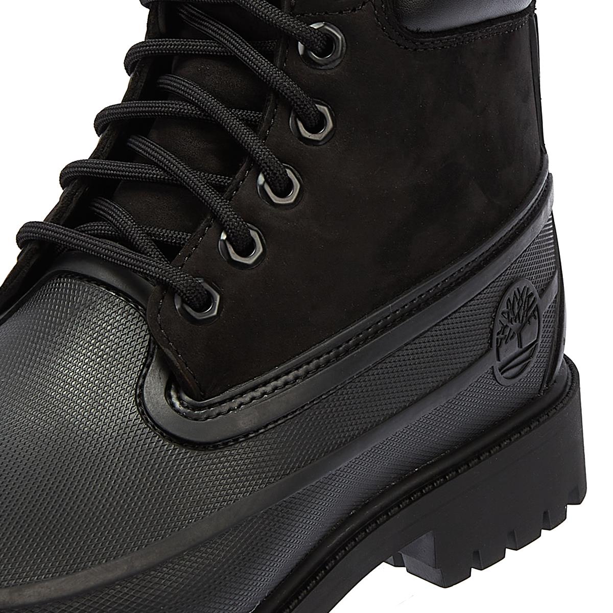 Timberland 6 Inch Rubber Bottes noires pour hommes