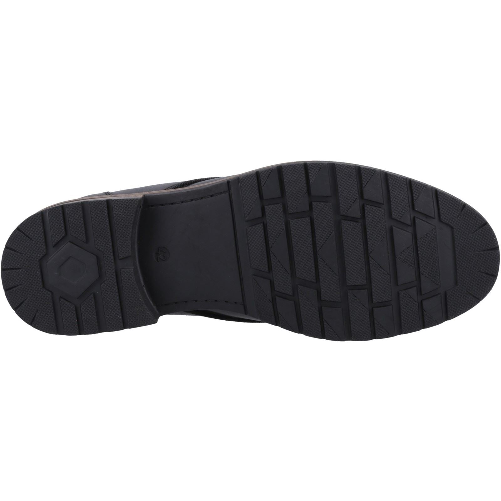 Hush Puppies Ricky Bottes Noires Pour Hommes En Cuir À La Cheville