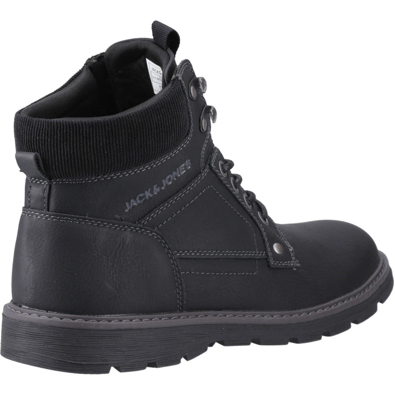 Jack & Jones Stratford Bottes Anthracite En Polyuréthane Pour Hommes
