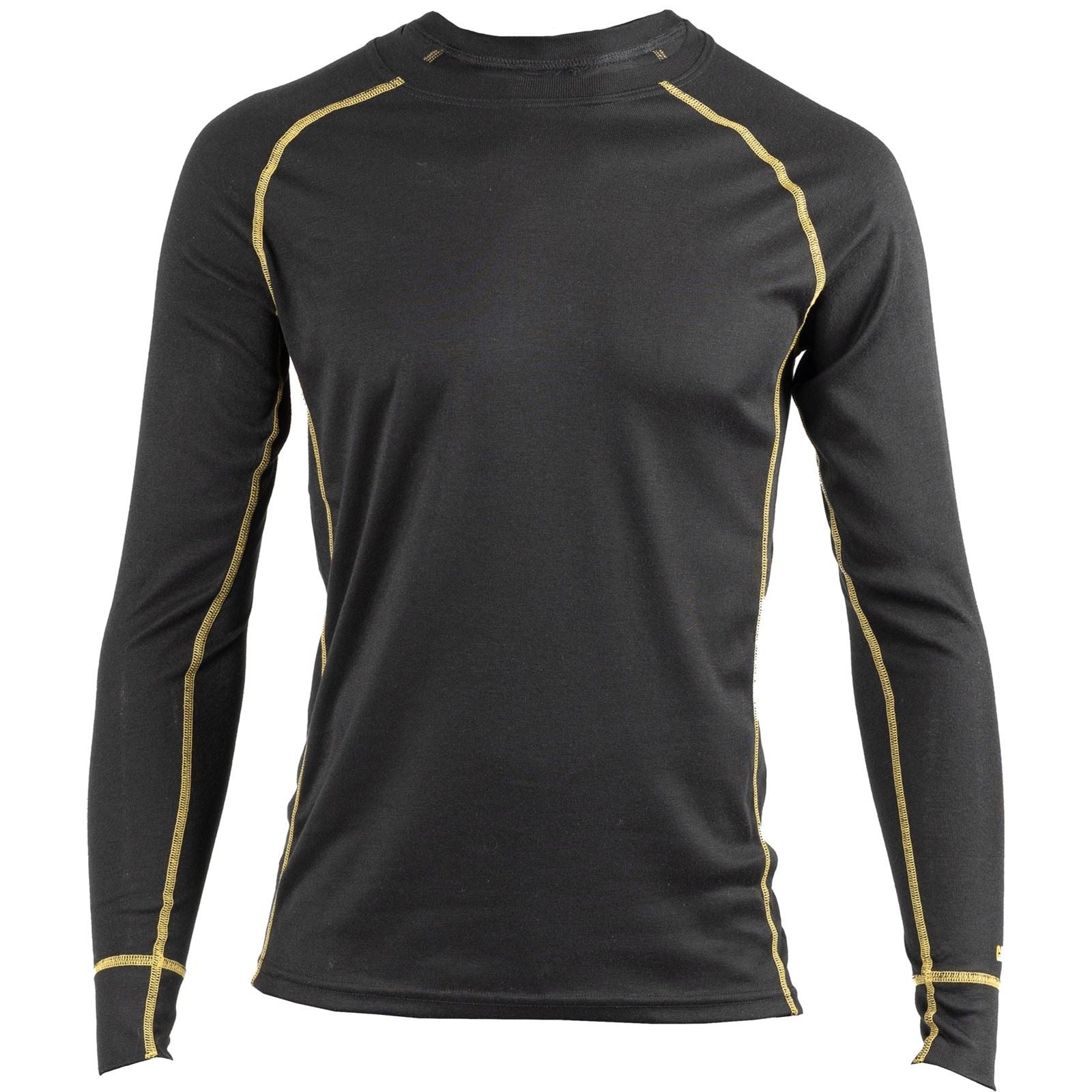 Caterpillar Thermo Chemise De Base Noire Pour Homme En Polyester