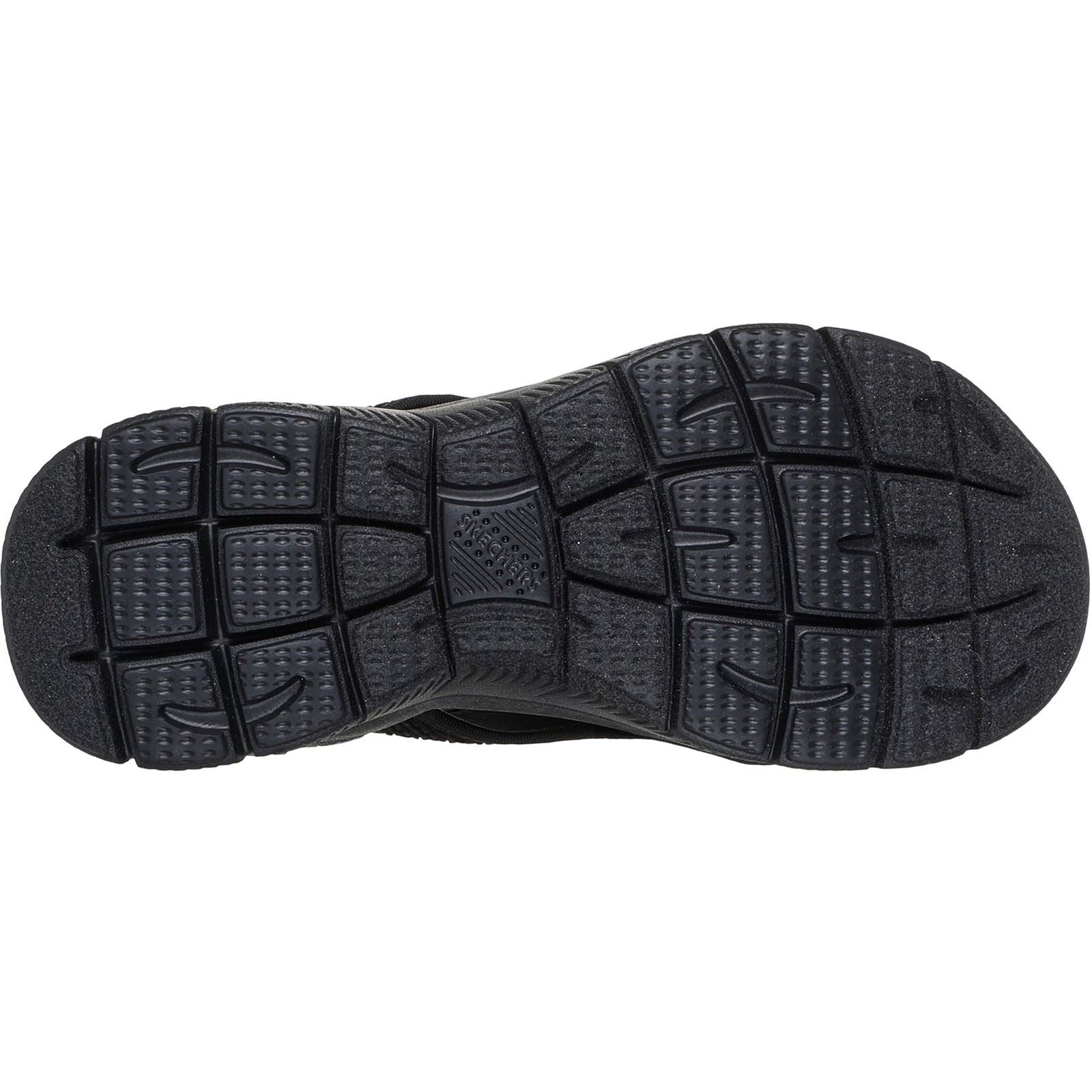 Skechers Summits Sweetly Evolved Sandales Noires Pour Femme En Textile