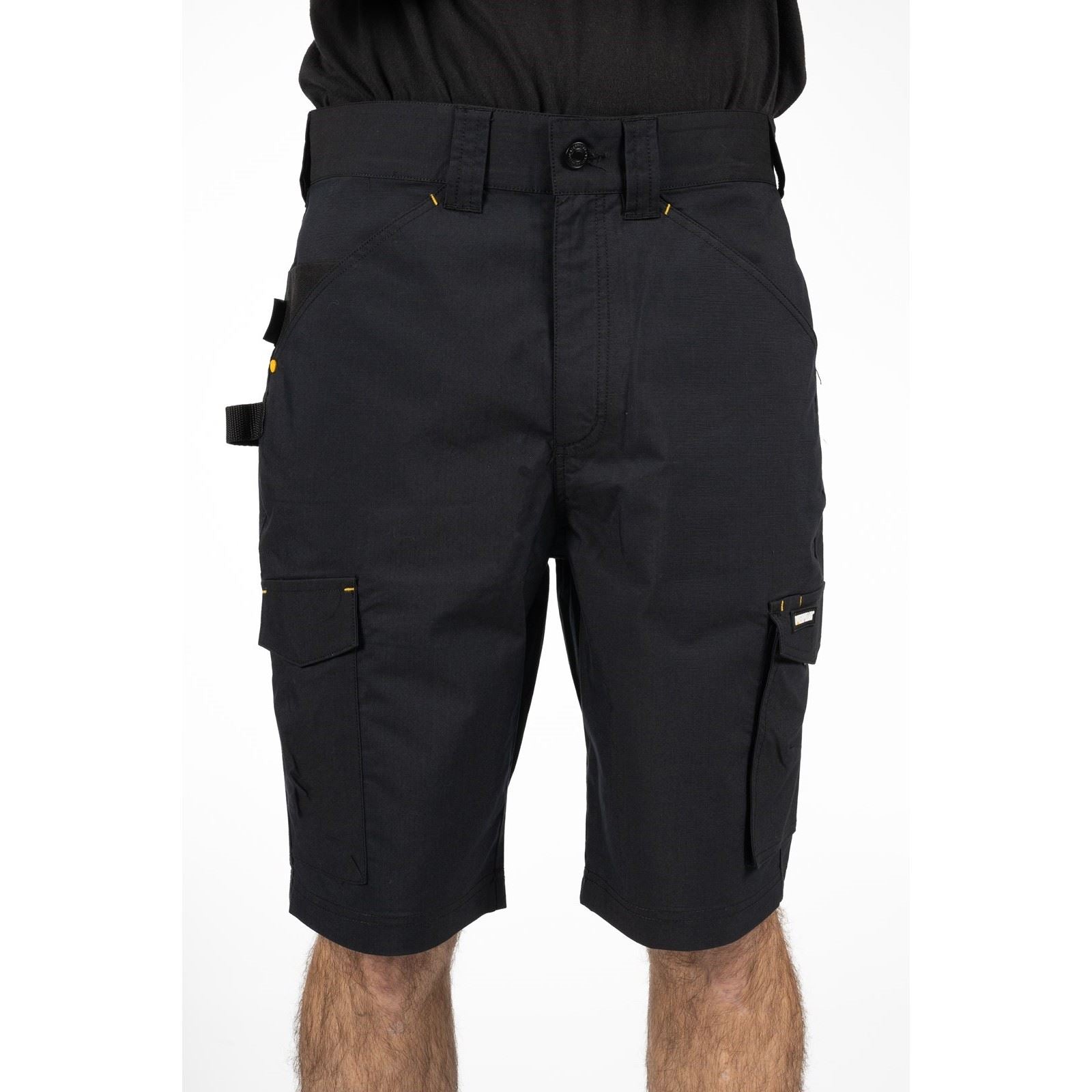 Caterpillar Nexus Stretch Shorts De Travail Noirs En Coton Pour Homme