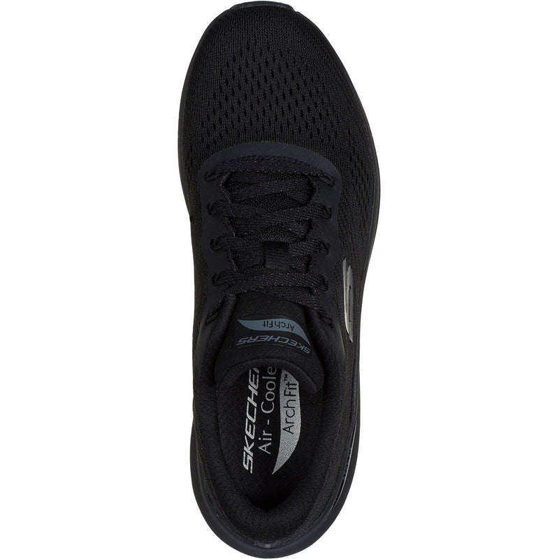 Skechers Arch Fit 2.0 Big League Sneakers Noires Pour Femmes En Textile