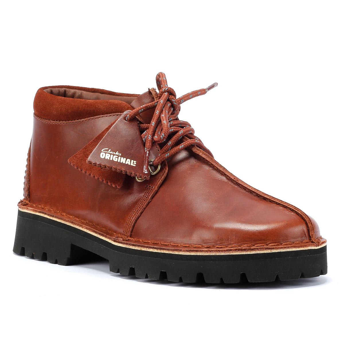 Clarks Originals Desert Trek XL Bottes En Cuir Marron Pour Hommes