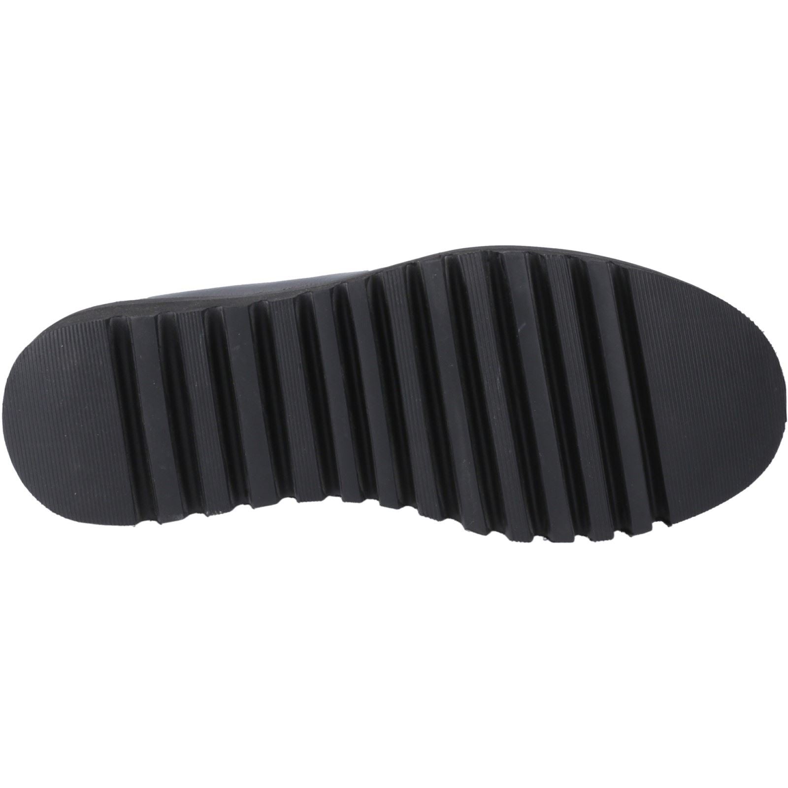 Hush Puppies Francis Loafer Patent Chaussures Plates Noires Pour Filles En Cuir
