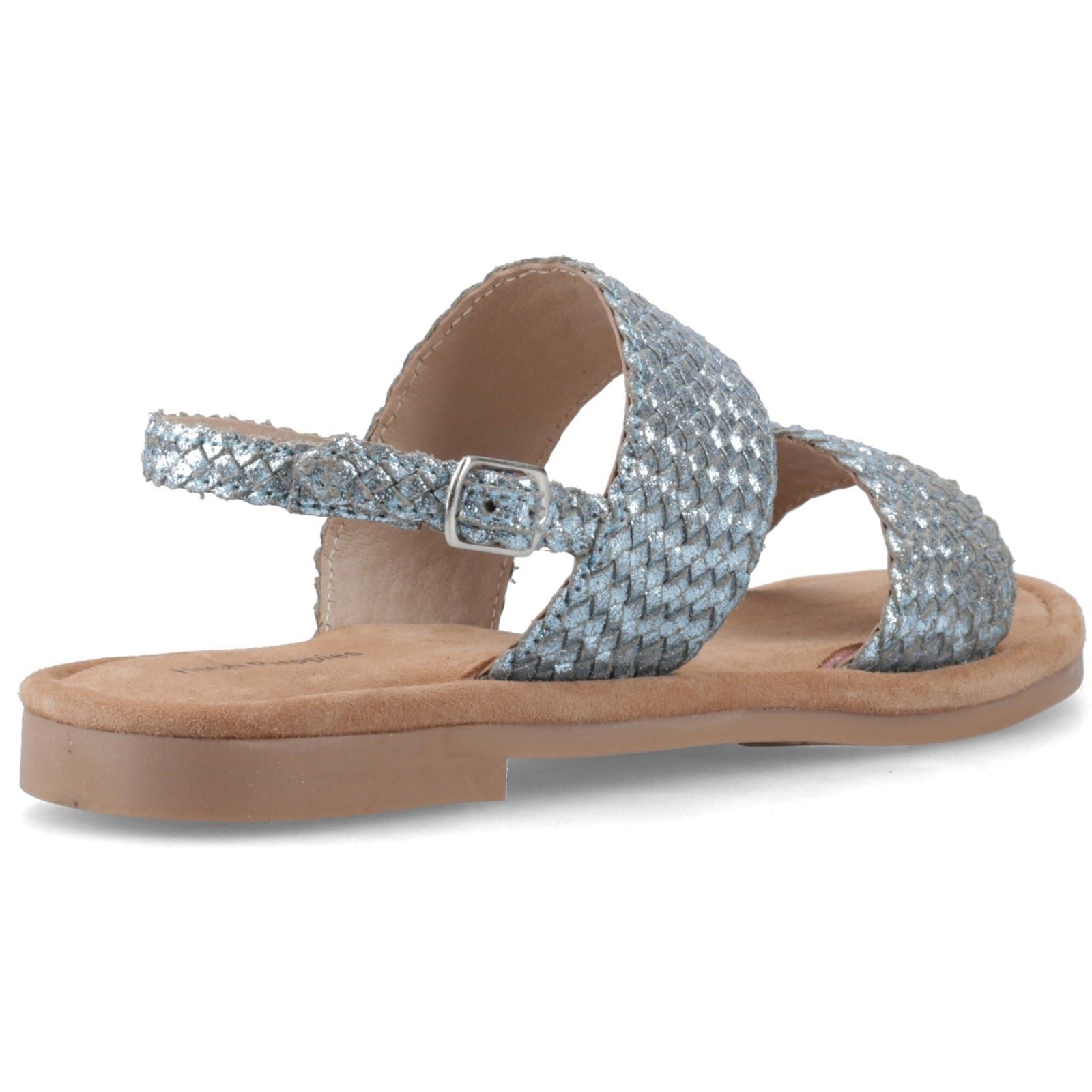 Hush Puppies Helene Sandales En Cuir Bleues Pour Femmes
