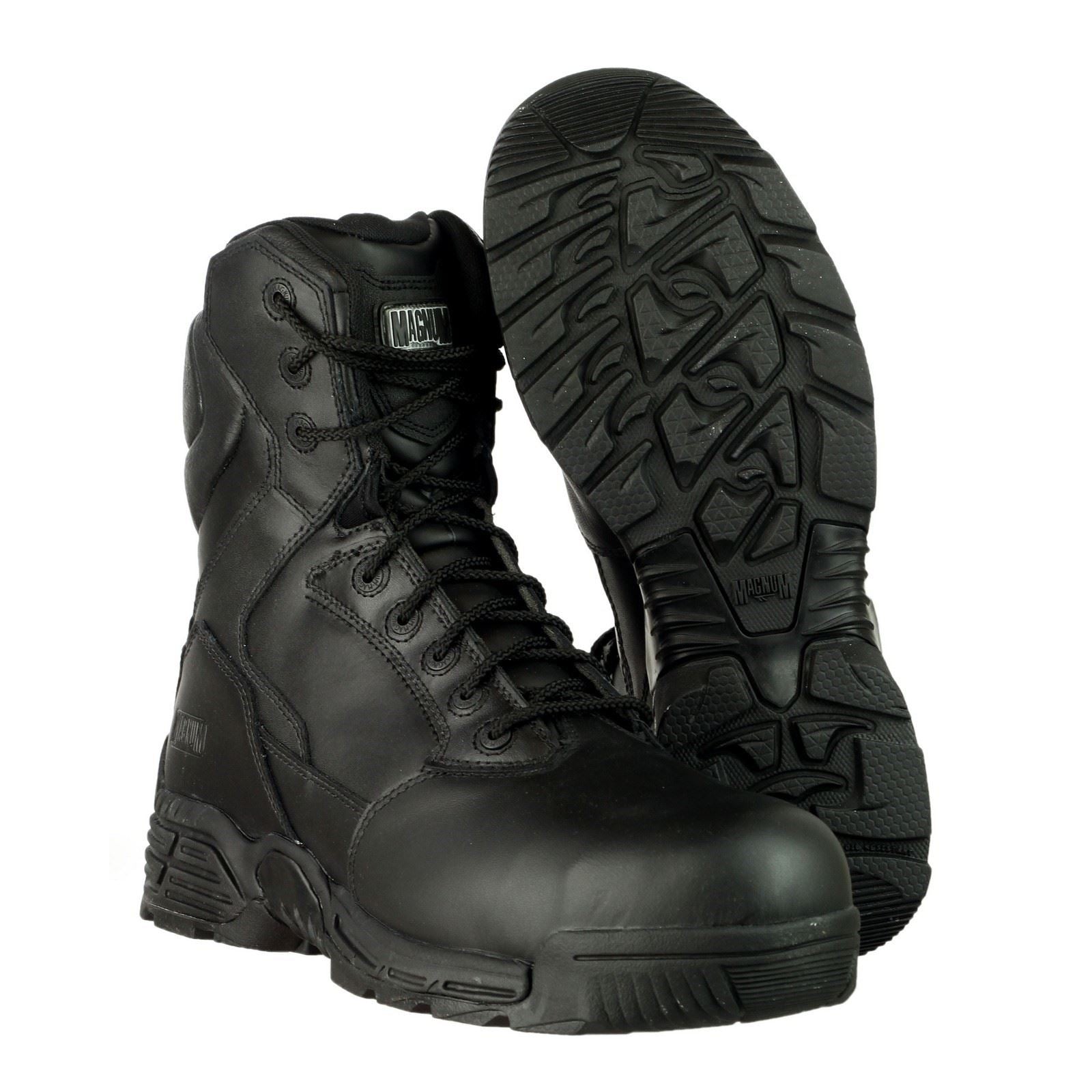 Magnum Bottes De Sécurité En Cuir Noir Stealth Force 8.0