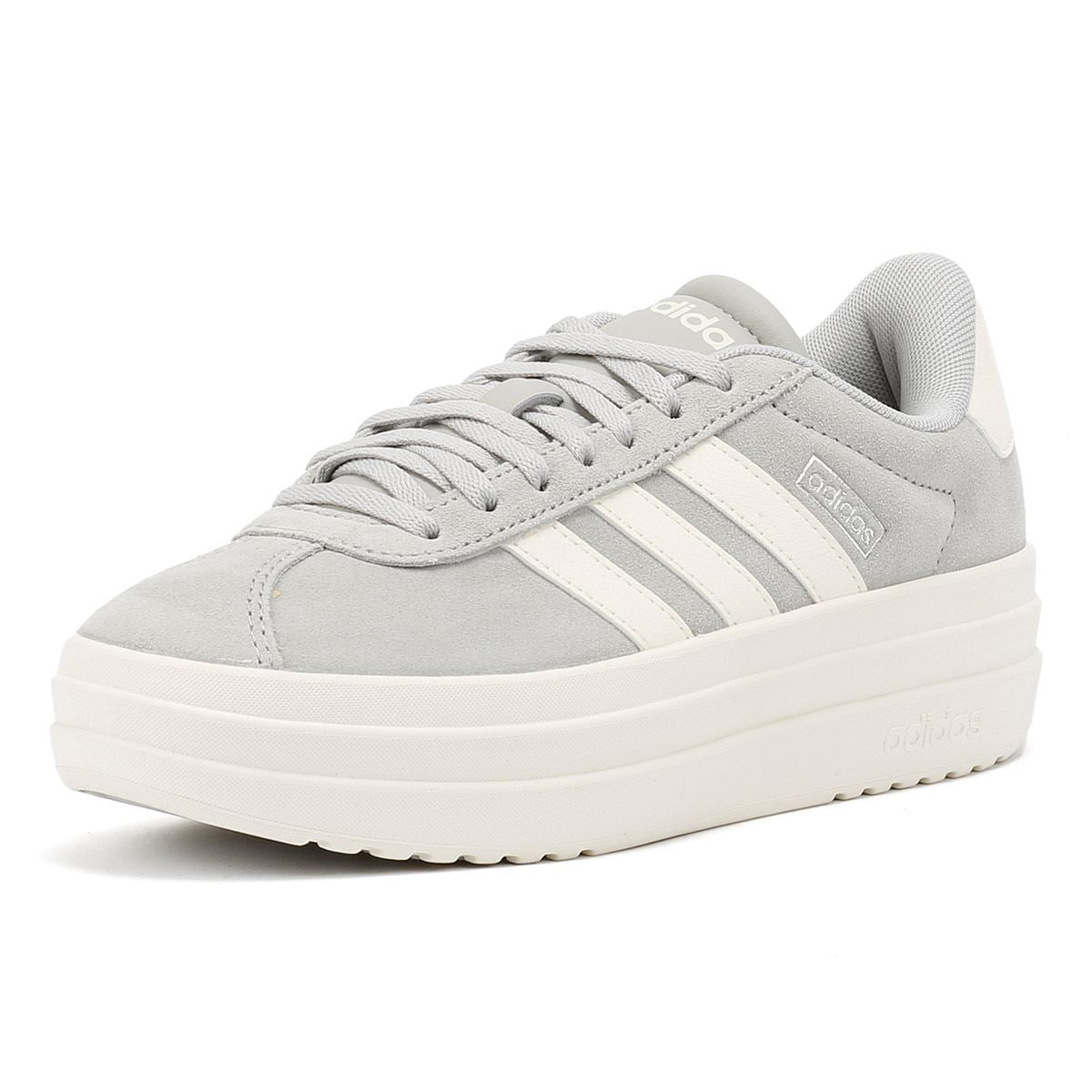 Adidas VL Court Bold Baskets Femme En Cuir Gris