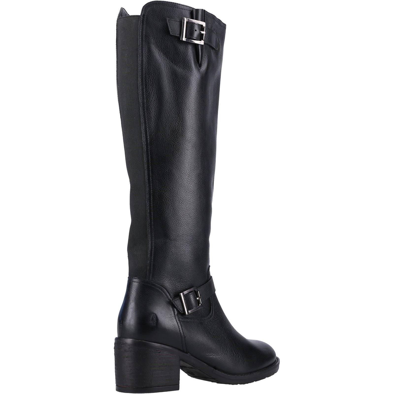 Hush Puppies Heidi Bottes En Cuir Noir Pour Femme