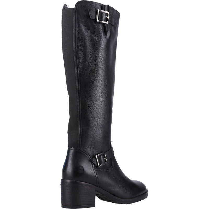 Hush Puppies Heidi Bottes En Cuir Noir Pour Femme