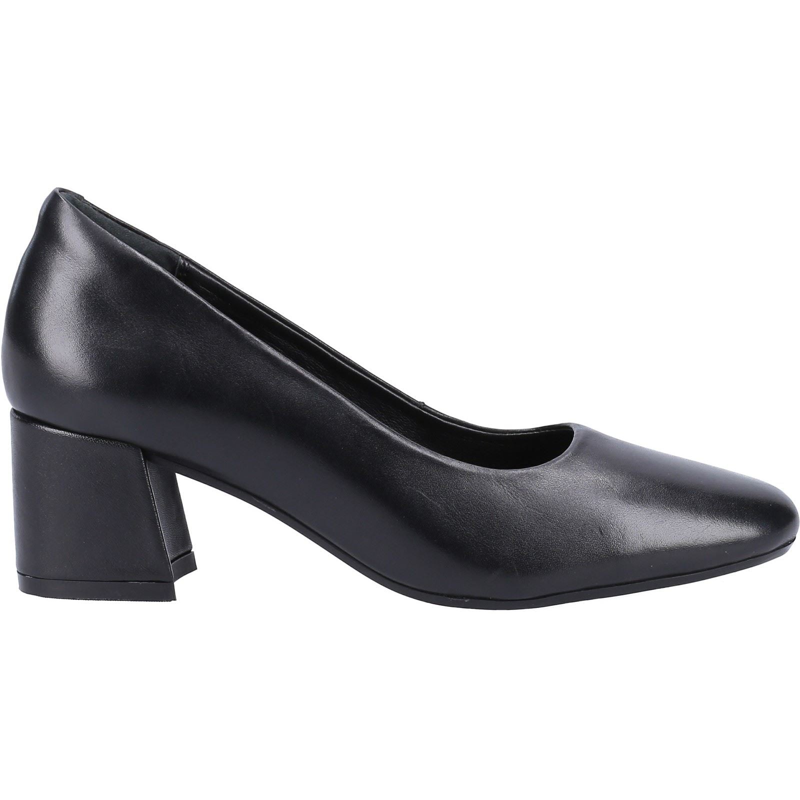 Hush Puppies Alicia Court Shoe Talons Hauts Noirs Pour Femmes En Cuir