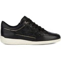 Geox D MYRIA Baskets Noires Pour Femme En Simili Cuir