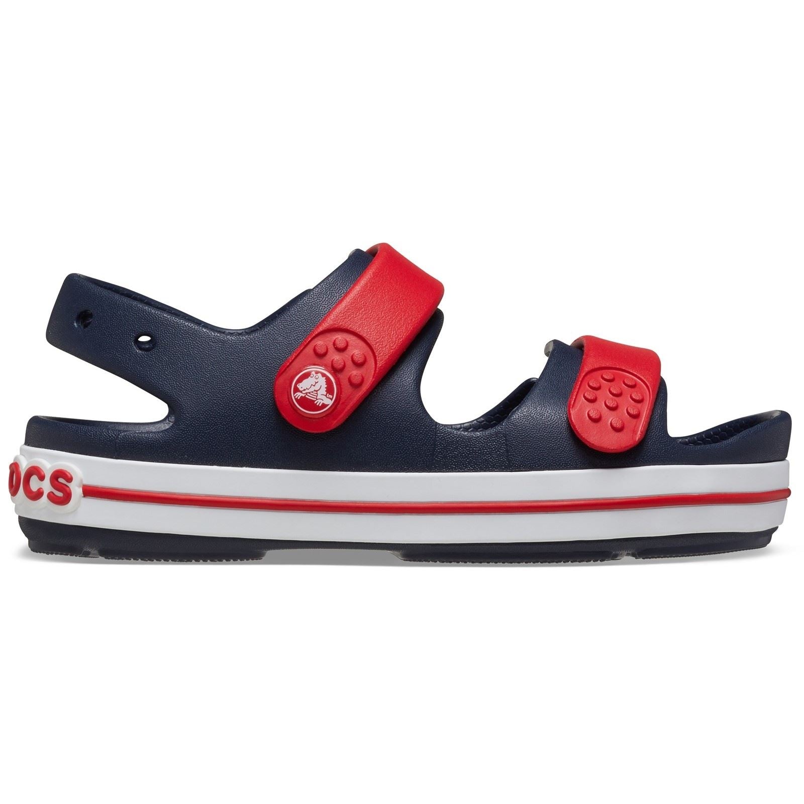 Crocs Crocband Play Sandales En Thermoplastique Bleu Marine/rouge Varsity