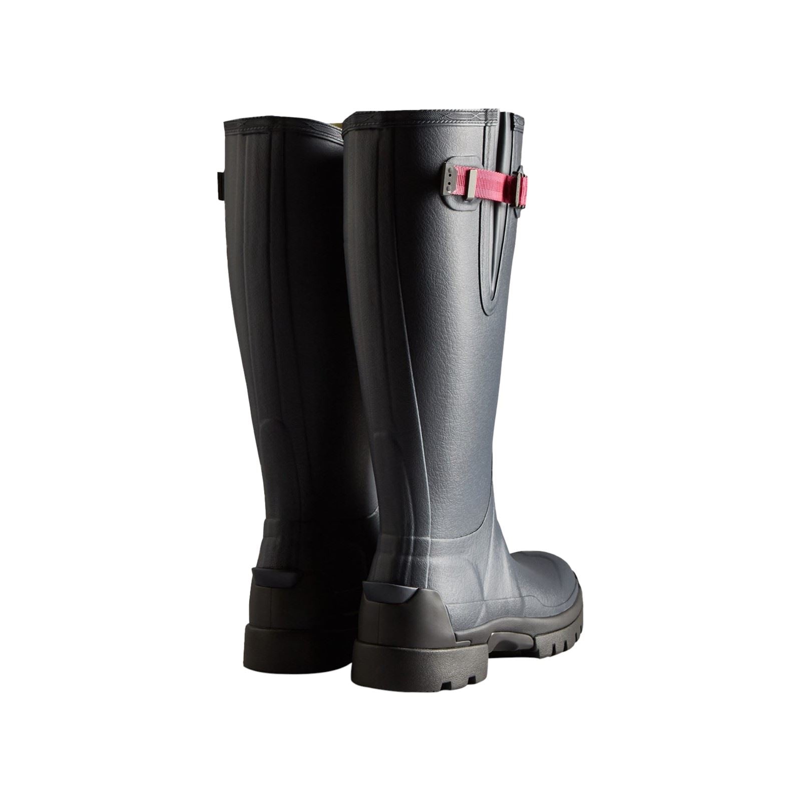 Hunter Balmoral Adjustable Bottes En Caoutchouc Pour Femme Marine/Poivre