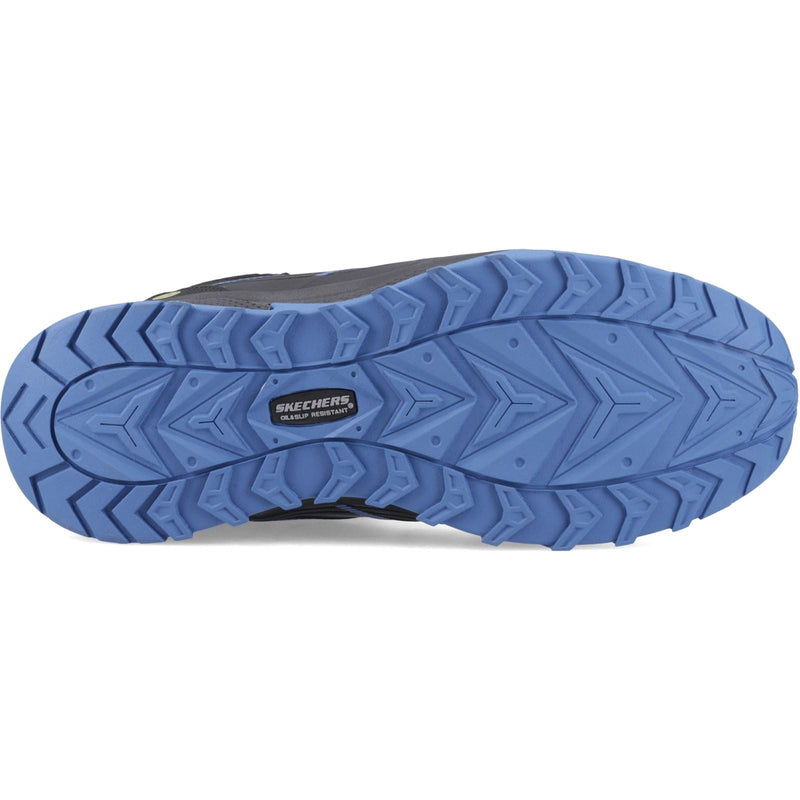 Skechers Workwear Puxal Firmle Bottes De Sécurité En Cuir Pour Hommes Noires/Bleues