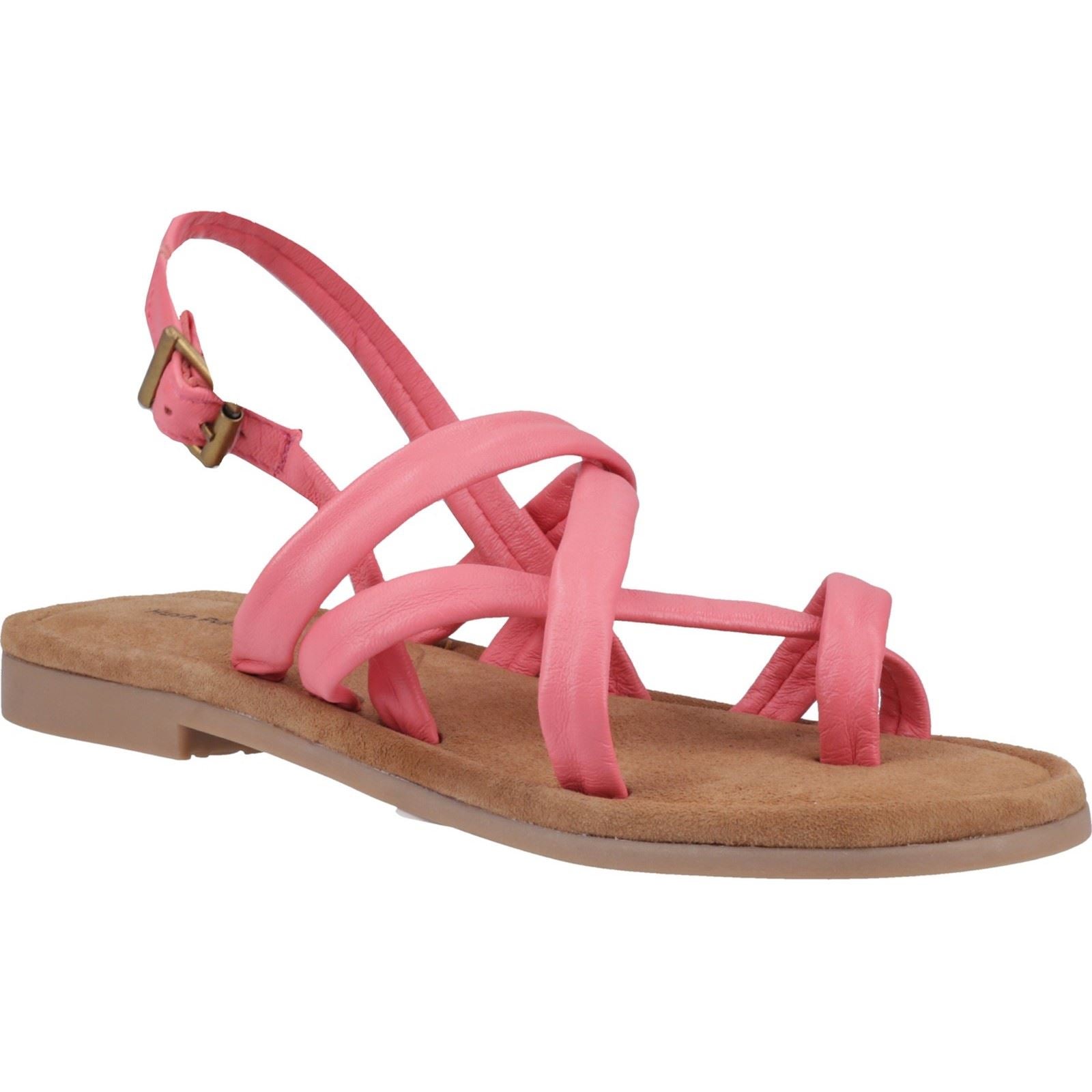 Hush Puppies Hope Sandales En Cuir Pour Femmes, Couleur Corail
