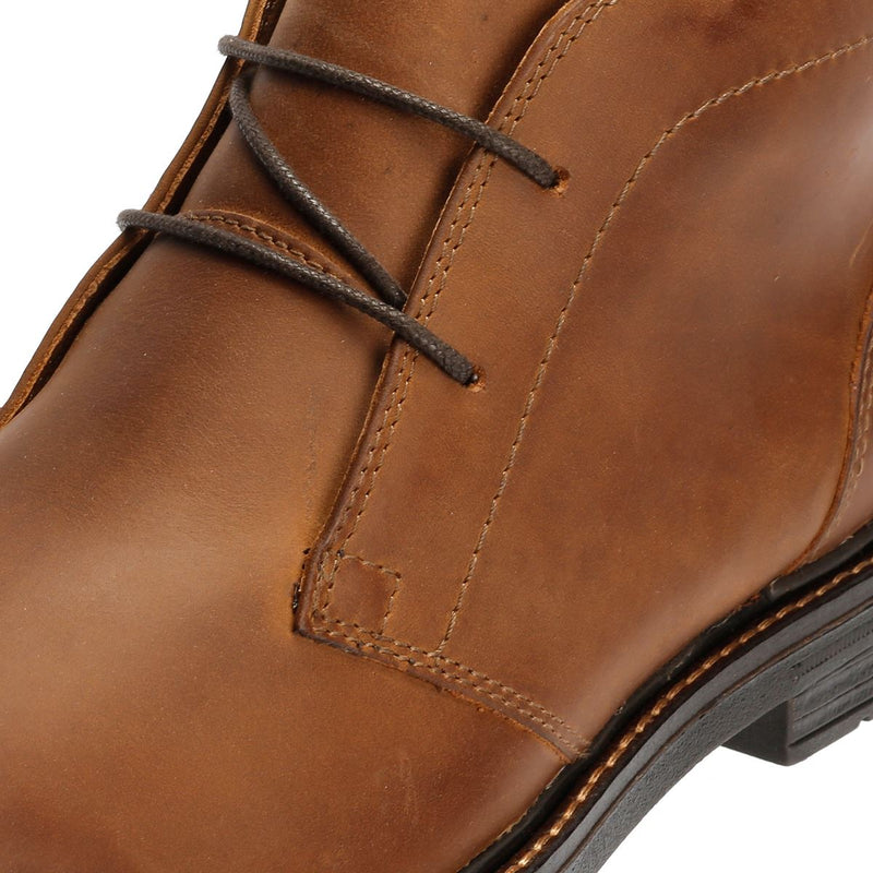 Tower London Armour Chukka Lace Bottes En Cuir Pour Hommes Fauve