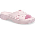 Crocs Classic Cross Strap Sandales Roses En Thermoplastique Pour Femme