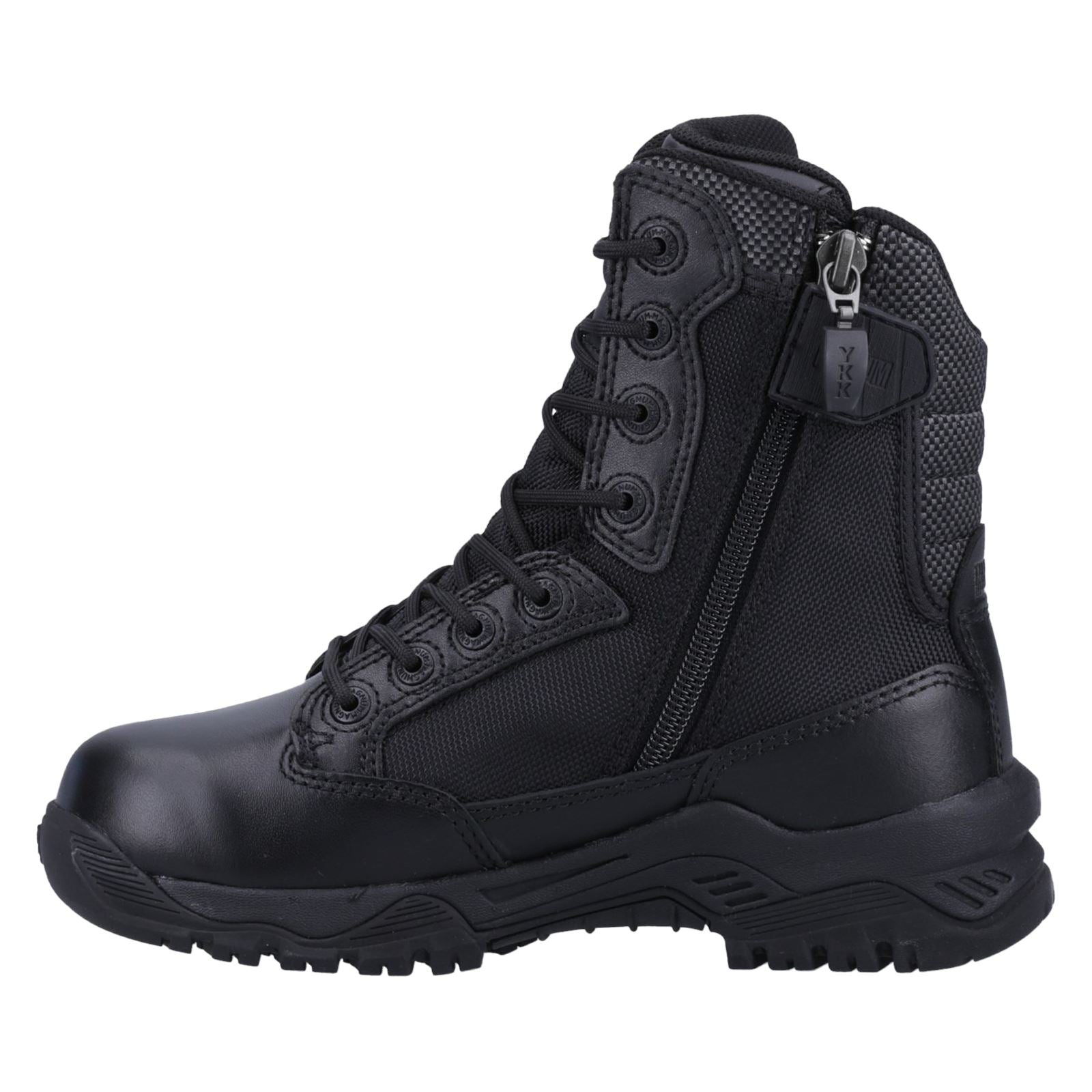 Magnum Bottes De Sécurité En Cuir Noir À Fermeture Éclair Latérale Strike Force 8.0 Wp