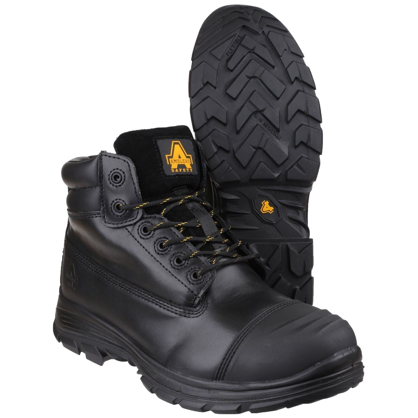 Amblers Safety Bottes De Sécurité En Cuir Noir S3 Brecon Fs301