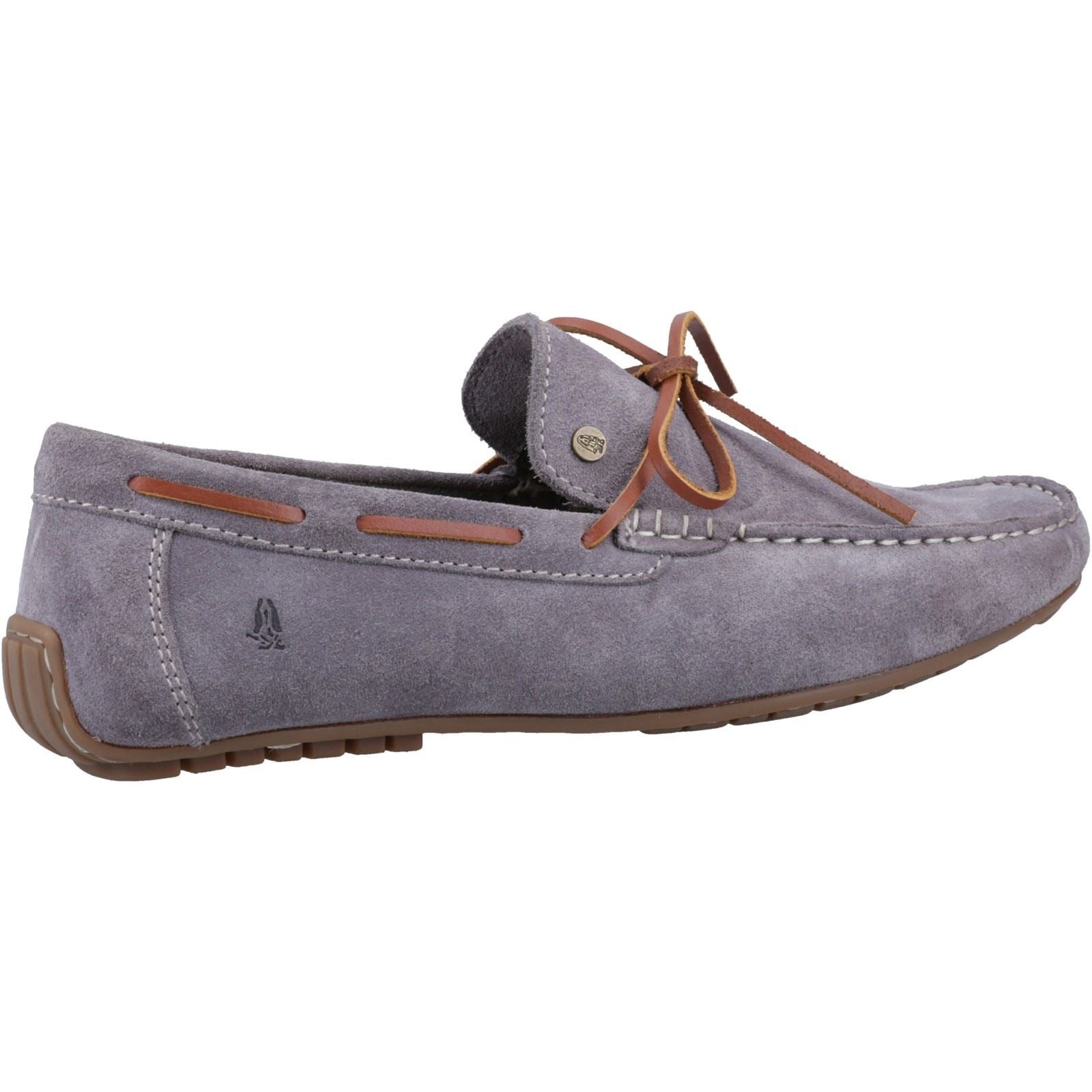 Hush Puppies Reuben Chaussures Bateau Grises En Daim Pour Hommes