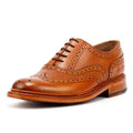Ben Sherman Sugarman Brogue Chaussures En Cuir Marron À Lacets Pour Homme