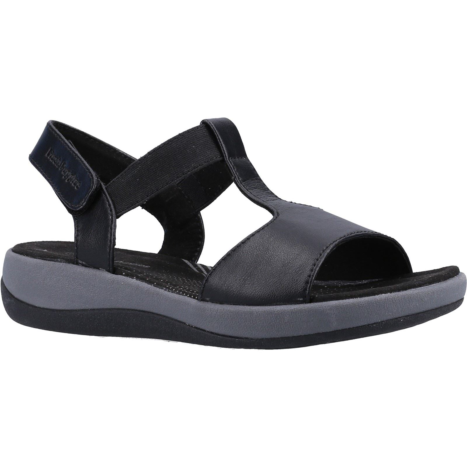 Hush Puppies Sylvie Sandales Noires Pour Femmes En Cuir