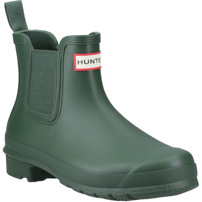 Hunter Original Chelsea Bottes De Pluie En Caoutchouc Pour Femmes De Couleur Verte