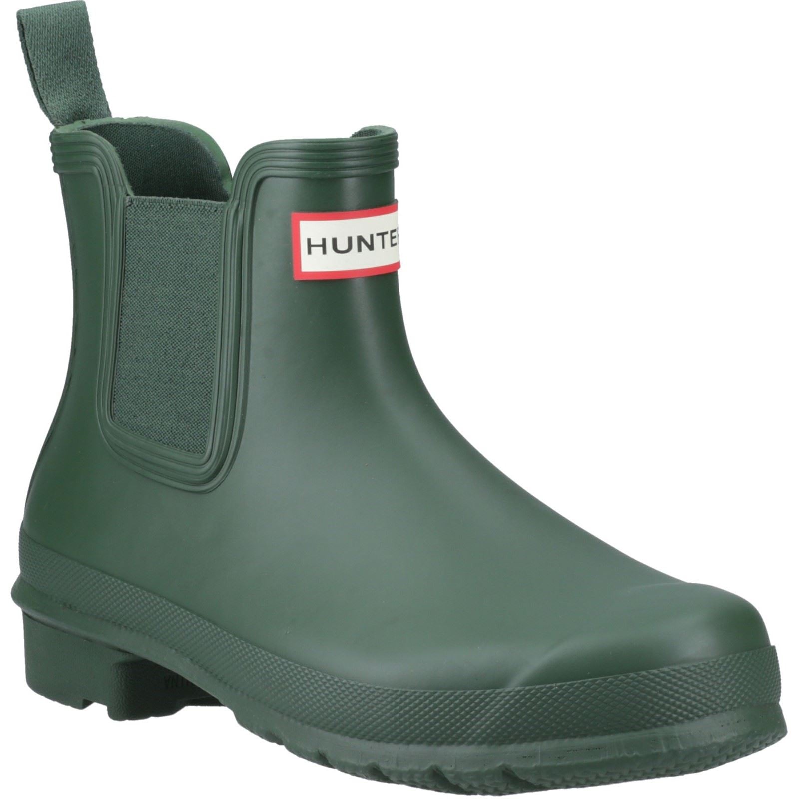 Hunter Original Chelsea Bottes De Pluie En Caoutchouc Pour Femmes De Couleur Verte