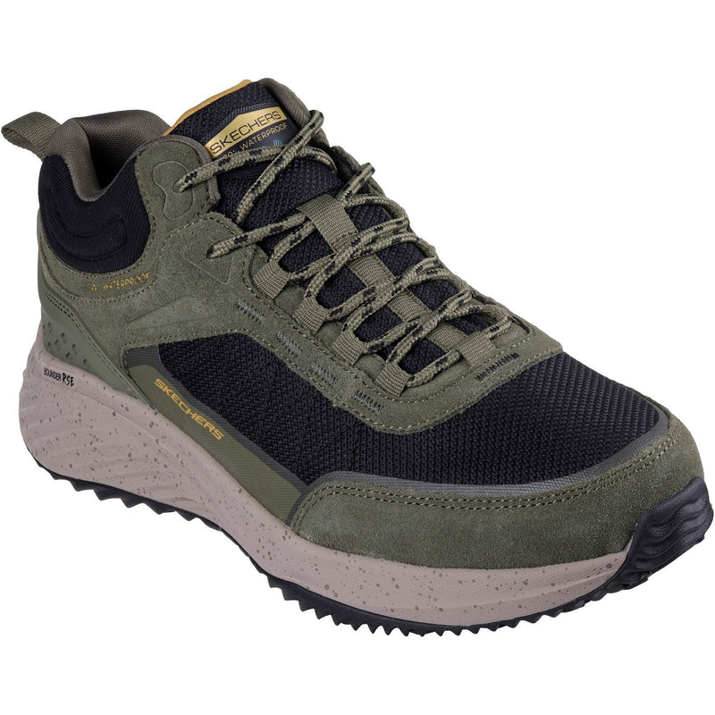 Skechers Bounder Rse Bottes De Randonnée En Cuir Pour Hommes, Olive/Noir