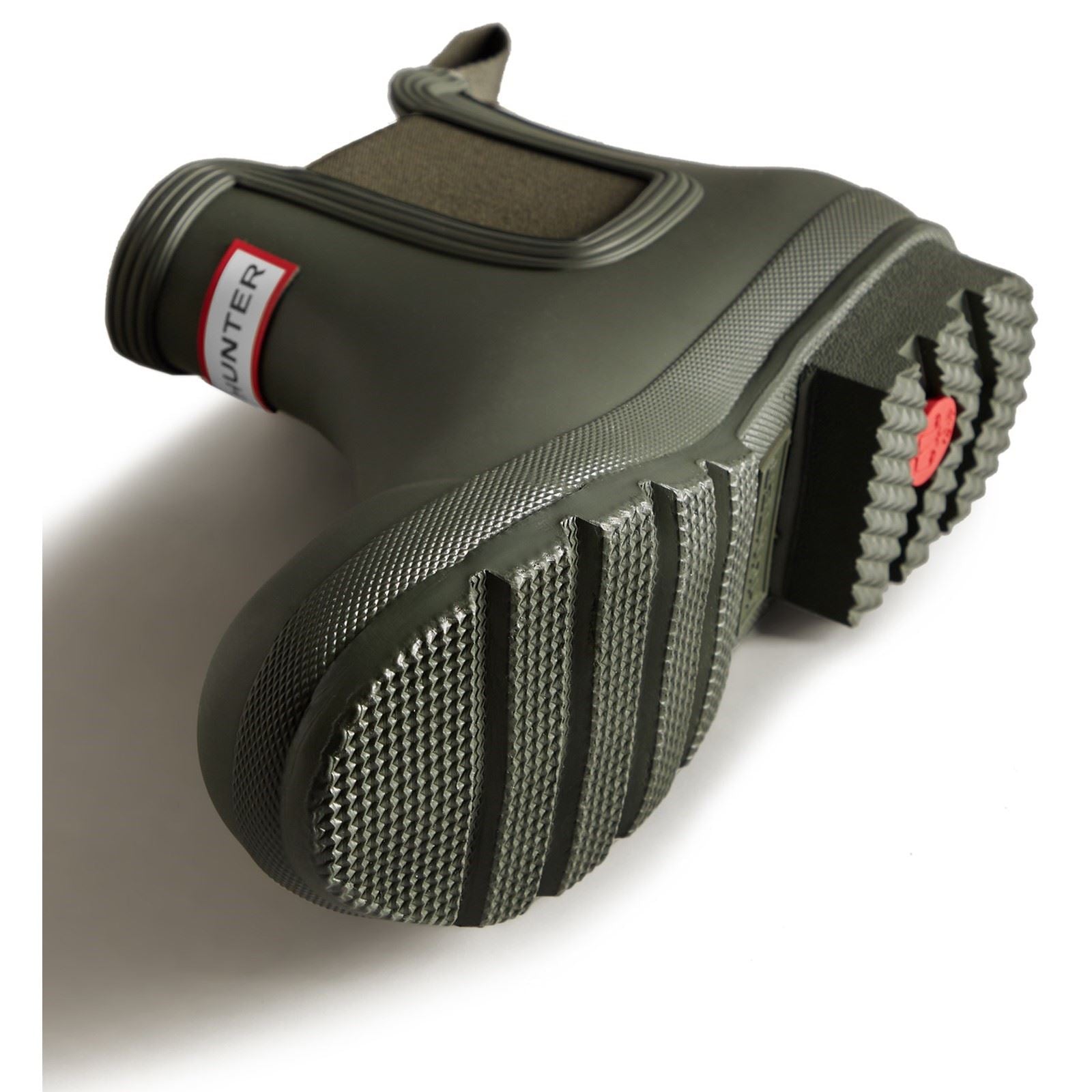 Hunter Original Chelsea Bottes En Caoutchouc Pour Hommes, Couleur Olive Foncé