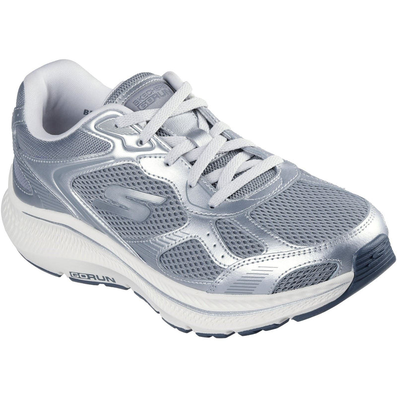 Skechers GO RUN Consistent 2.0 Volt Chaussures De Sport Pour Femmes En Cuir Gris/argent