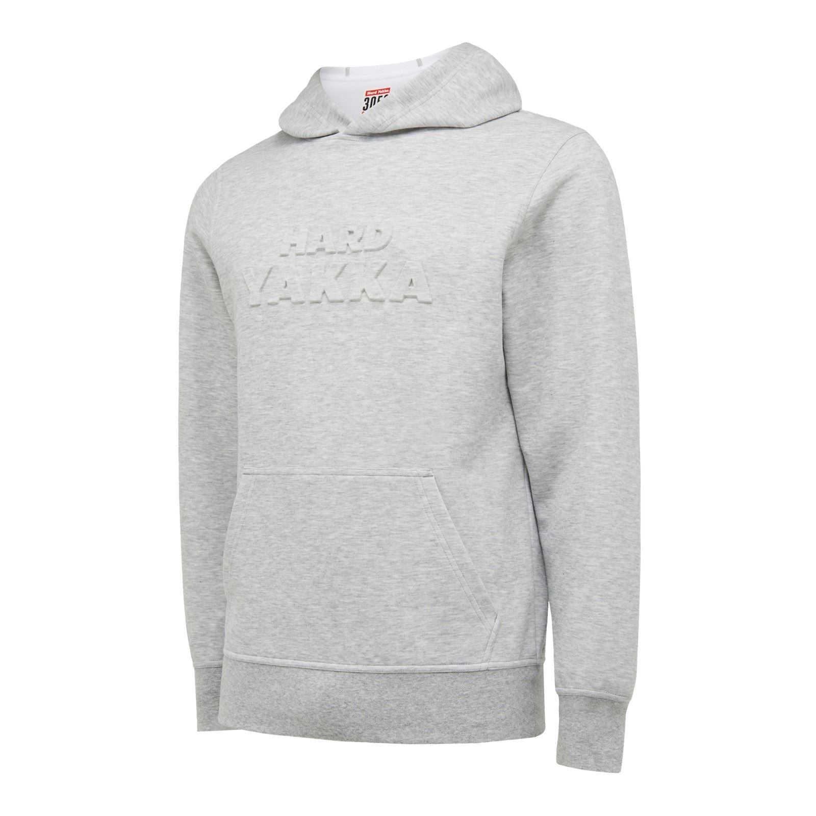 Hard Yakka Embossed Pullover Sweat À Capuche Gris En Coton Pour Homme