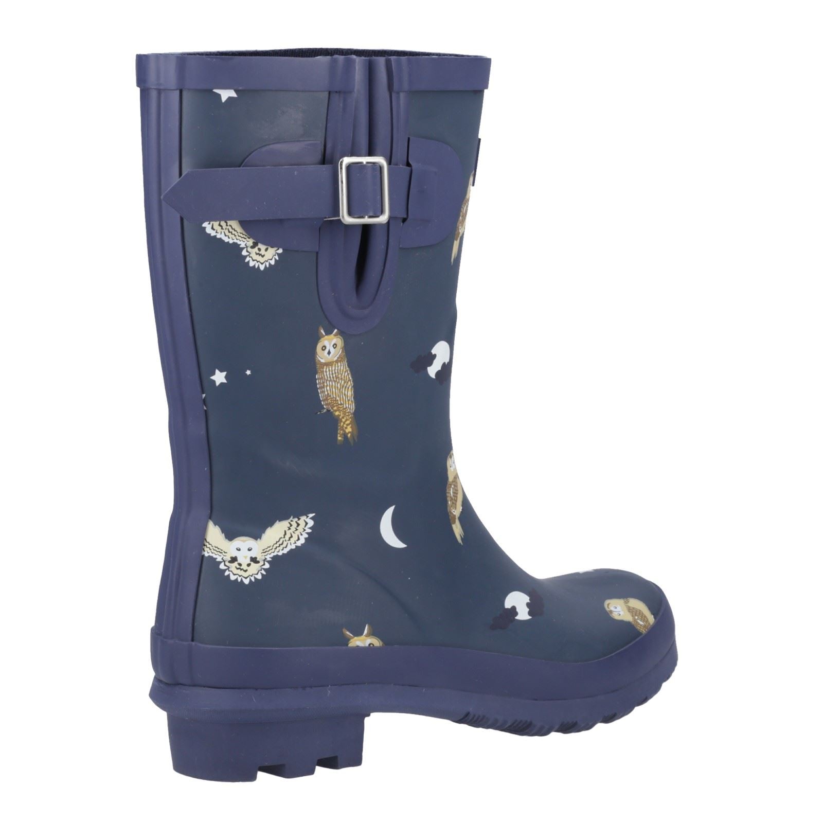 Cotswold Woodland Mid Bottes En Caoutchouc Pour Femmes Avec Motif De Chouettes